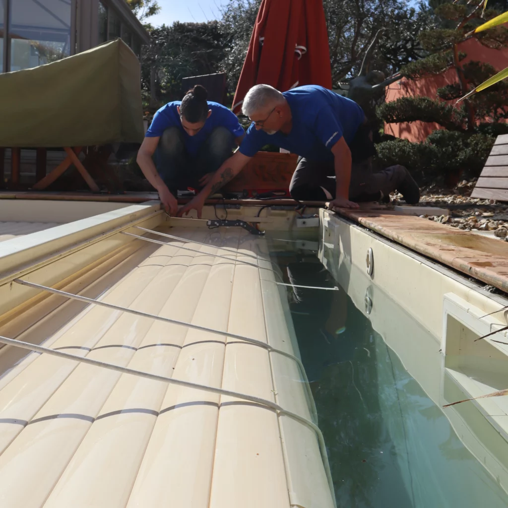 Réparation volet de sécurité piscine en Vendée